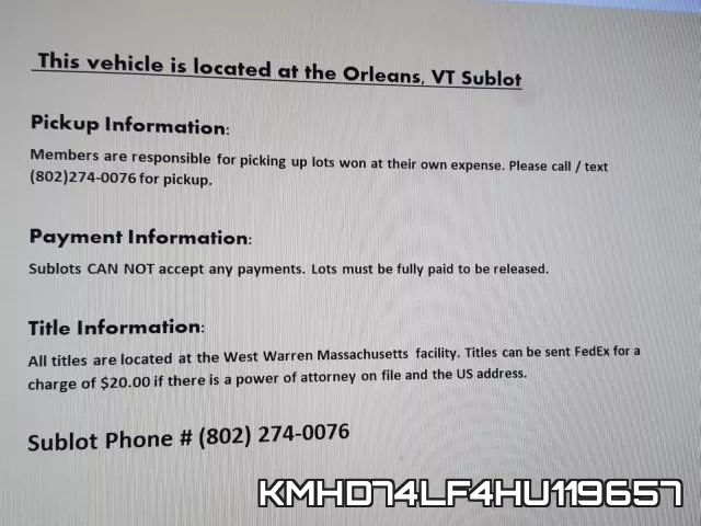 KMHD74LF4HU119657 фото 10