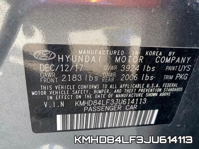 KMHD84LF3JU614113 фото 2