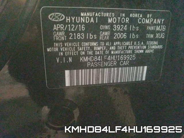 KMHD84LF4HU169925 фото 2