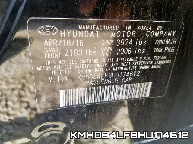 KMHD84LF8HU174612 фото 2