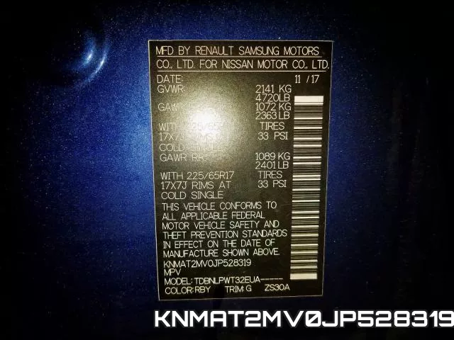 KNMAT2MV0JP528319 фото 2