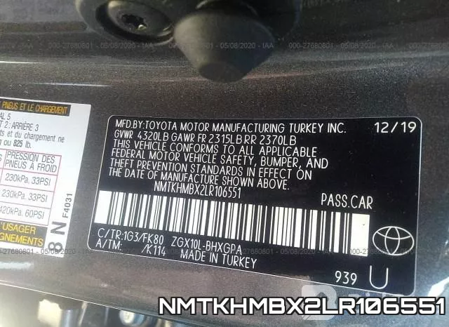 NMTKHMBX2LR106551 фото 10