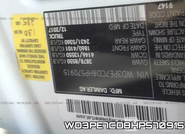 WD3PE7CD8HP570915 фото 10