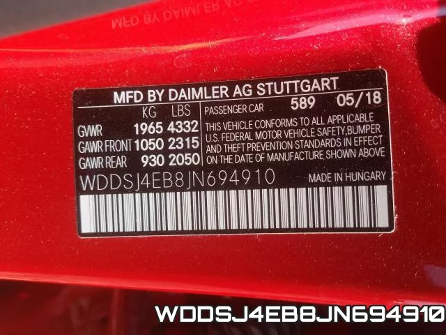 WDDSJ4EB8JN694910 фото 2
