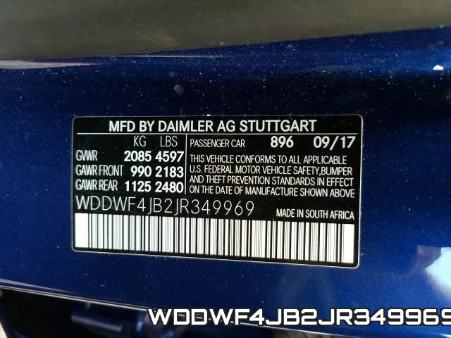 WDDWF4JB2JR349969 фото 2