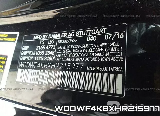 WDDWF4KBXHR215977 фото 10