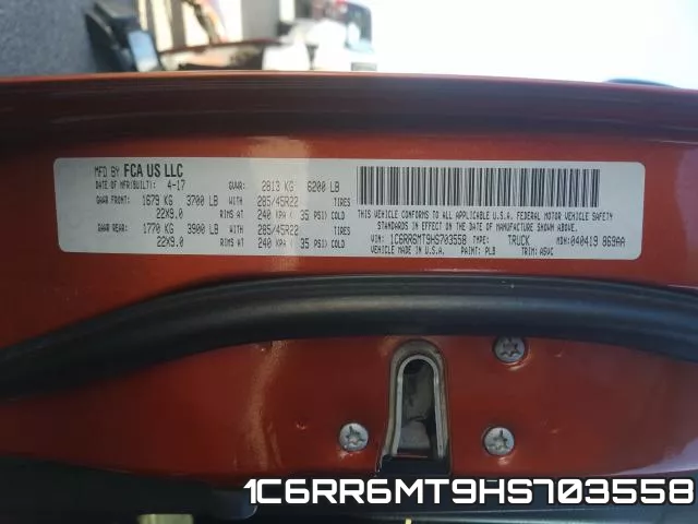1C6RR6MT9HS703558 фото 2