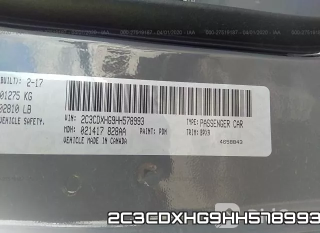 2C3CDXHG9HH578993 фото 10