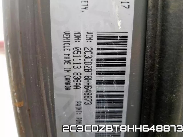 2C3CDZBT8HH648873 фото 2