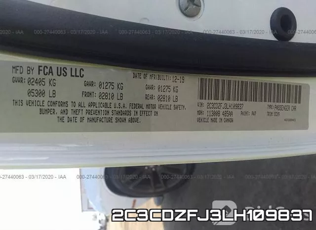 2C3CDZFJ3LH109837 фото 10