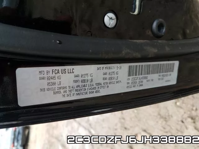 2C3CDZFJ6JH338882 фото 2