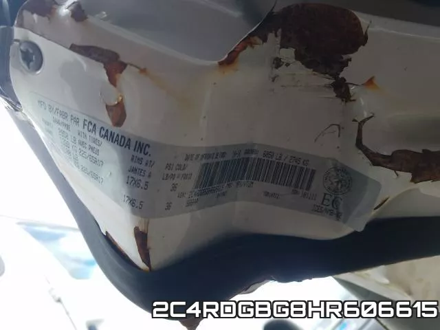 2C4RDGBG8HR606615 фото 2