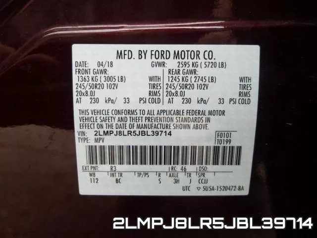 2LMPJ8LR5JBL39714 фото 2