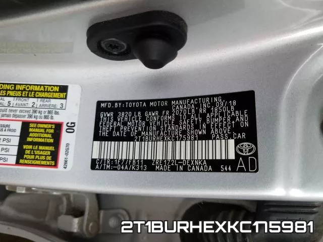 2T1BURHEXKC175981 фото 2
