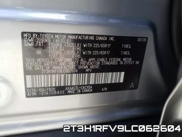 2T3H1RFV9LC062604 фото 2