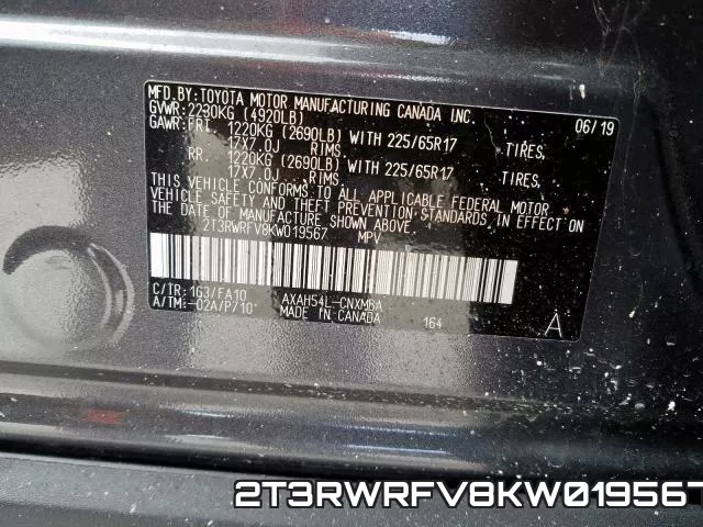 2T3RWRFV8KW019567 фото 2