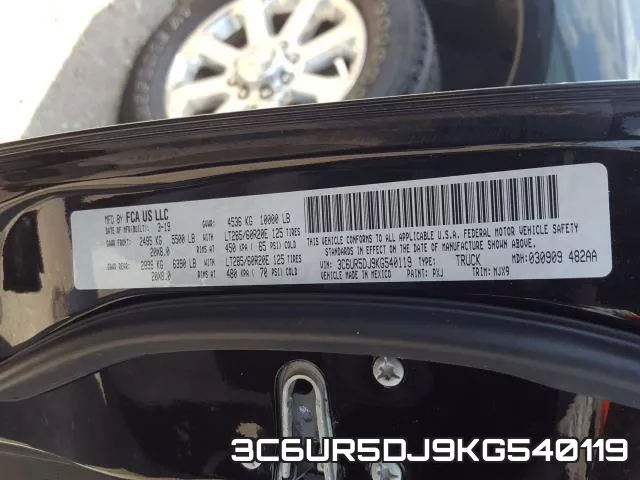 3C6UR5DJ9KG540119 фото 2