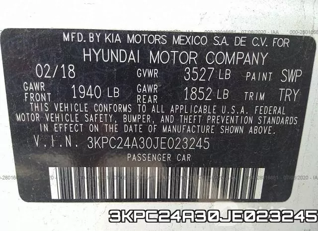 3KPC24A30JE023245 фото 10