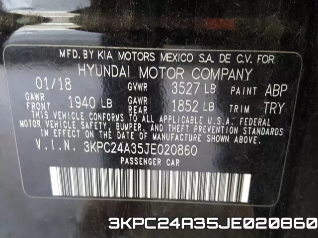 3KPC24A35JE020860 фото 2