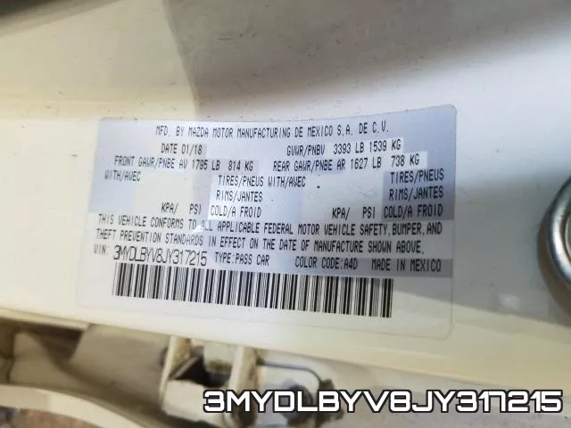 3MYDLBYV8JY317215 фото 2
