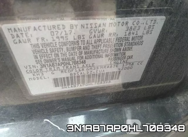3N1AB7AP0HL708348 фото 10