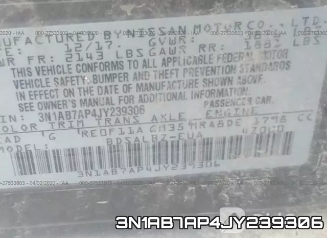 3N1AB7AP4JY239306 фото 10