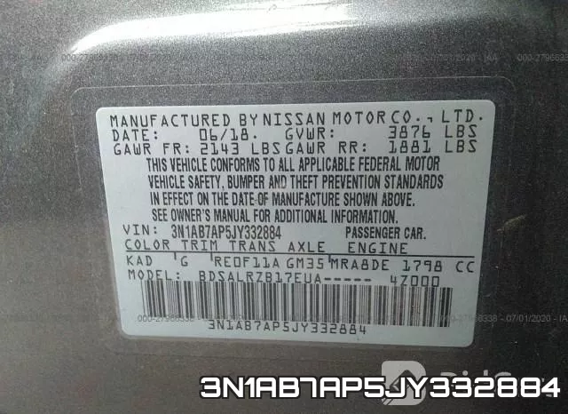 3N1AB7AP5JY332884 фото 10