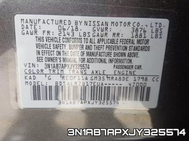 3N1AB7APXJY325574 фото 2