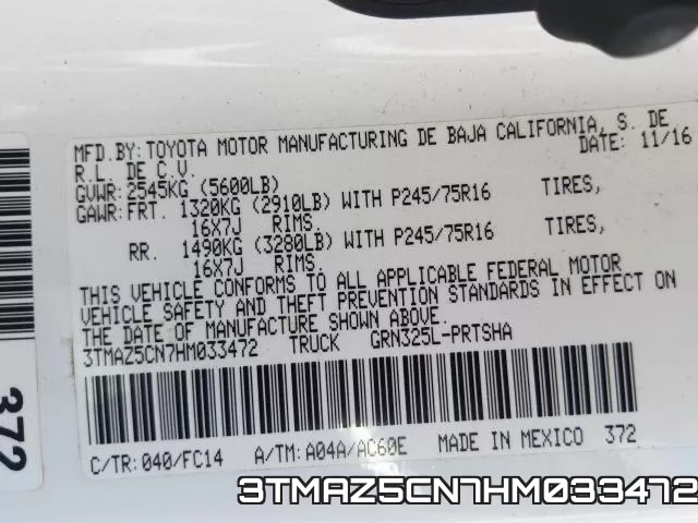 3TMAZ5CN7HM033472 фото 2