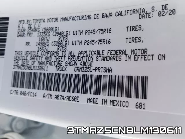 3TMAZ5CN8LM130611 фото 2