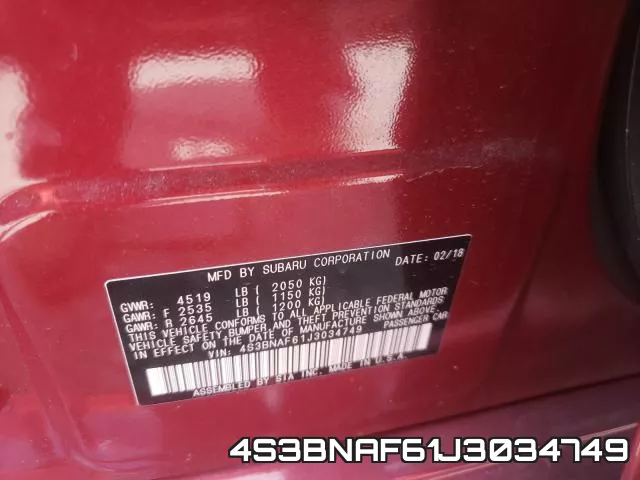 4S3BNAF61J3034749 фото 2