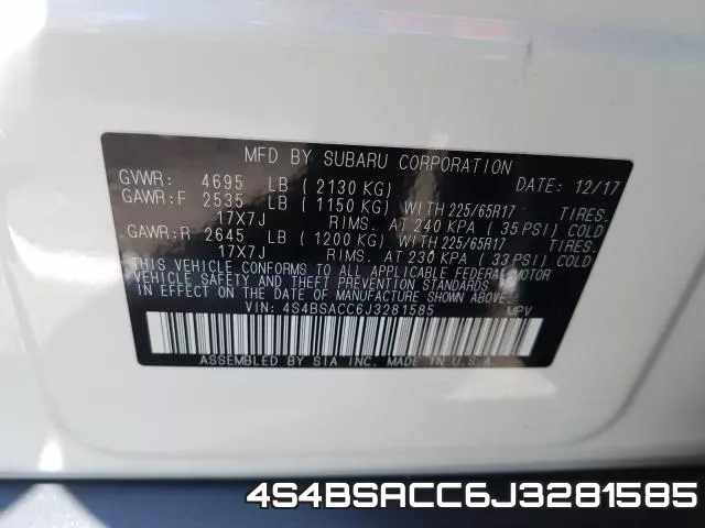 4S4BSACC6J3281585 фото 2
