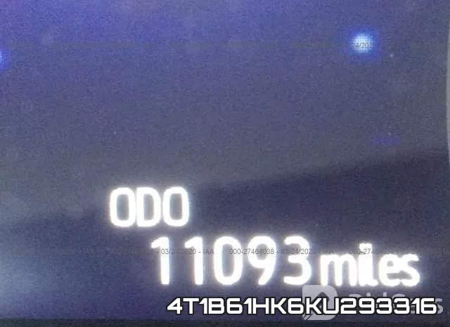 4T1B61HK6KU293316 фото 8