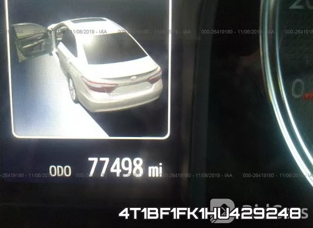 4T1BF1FK1HU429248 фото 8