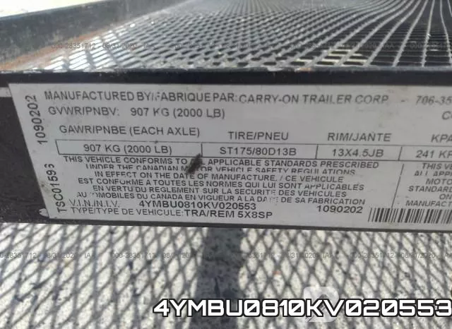 4YMBU0810KV020553 фото 10