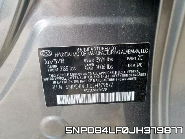 5NPD84LF0JH379877 фото 2