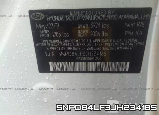 5NPD84LF3JH234185 фото 10
