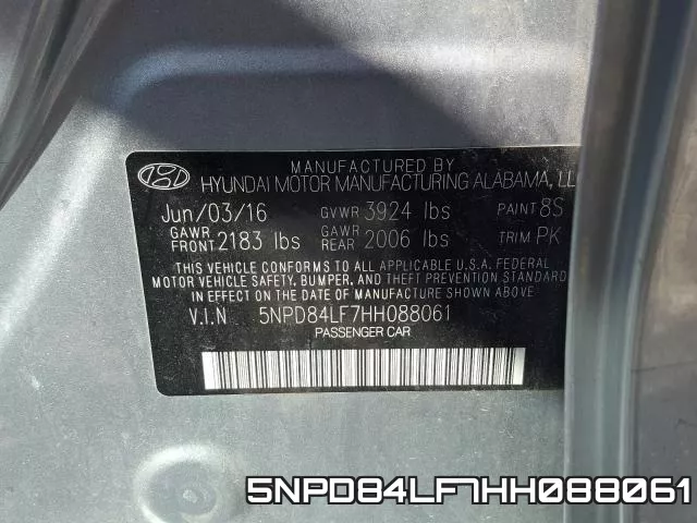5NPD84LF7HH088061 фото 2