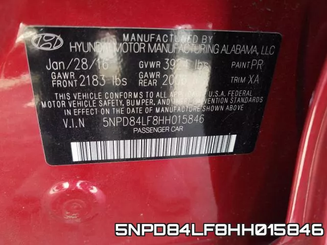 5NPD84LF8HH015846 фото 2