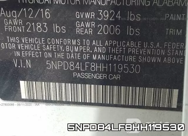 5NPD84LF8HH119530 фото 10