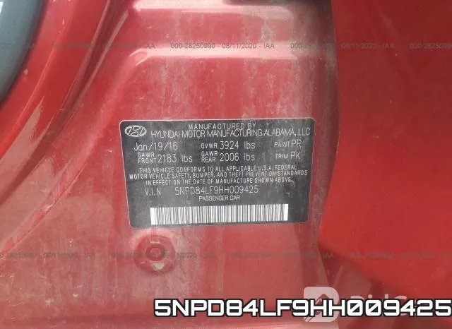 5NPD84LF9HH009425 фото 10