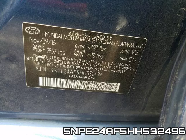 5NPE24AF5HH532496 фото 2