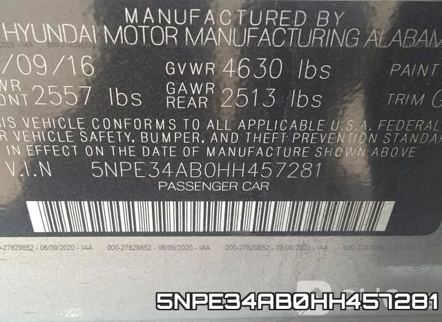 5NPE34AB0HH457281 фото 10