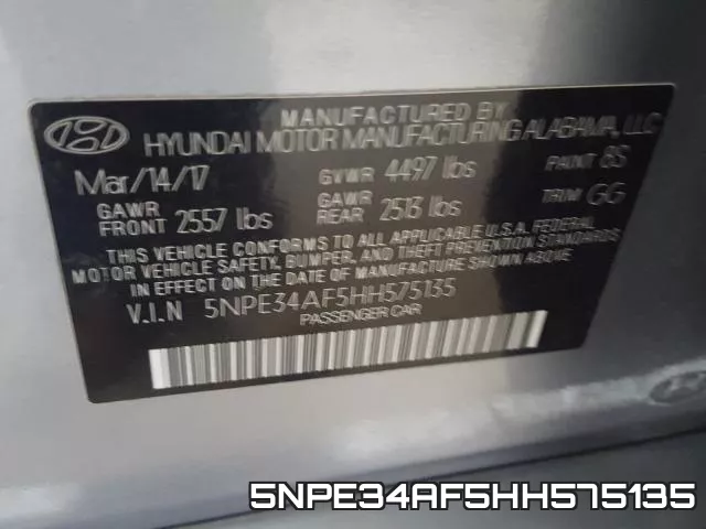 5NPE34AF5HH575135 фото 2