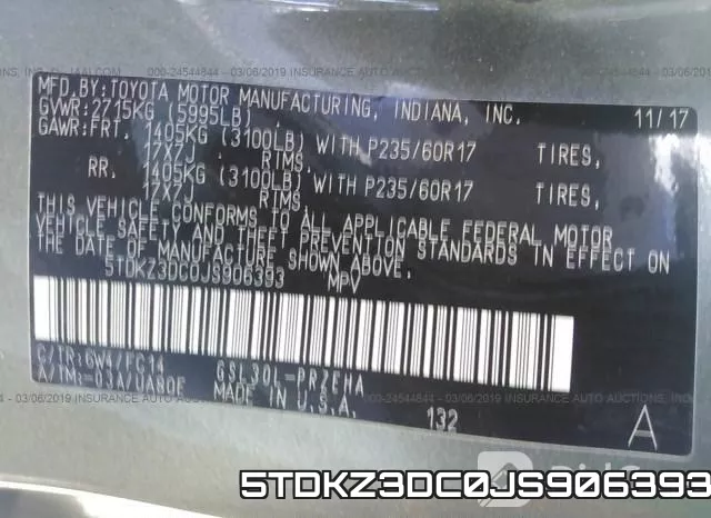 5TDKZ3DC0JS906393 фото 10
