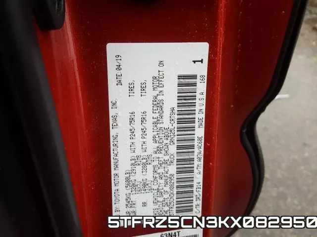 5TFRZ5CN3KX082950 фото 2