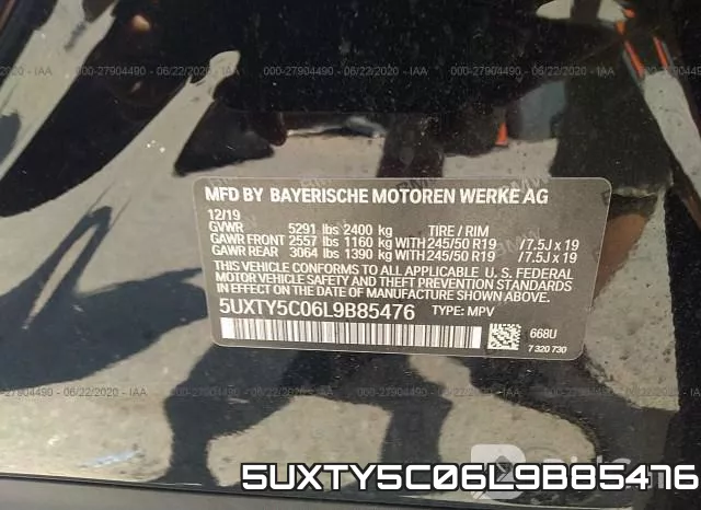 5UXTY5C06L9B85476 фото 10