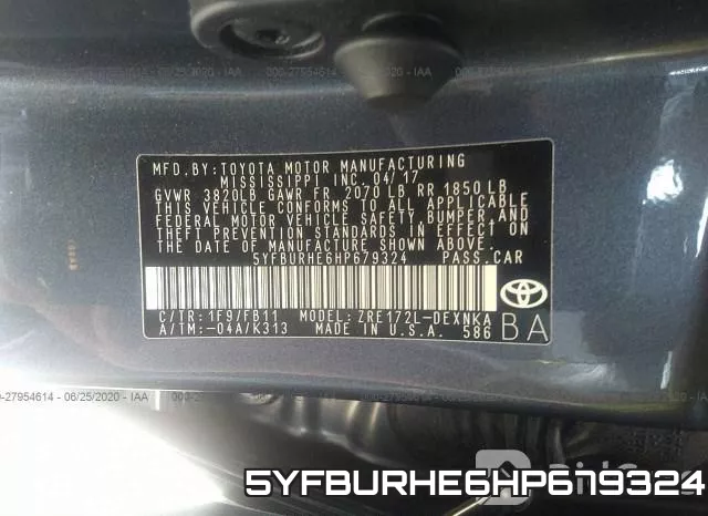 5YFBURHE6HP679324 фото 10