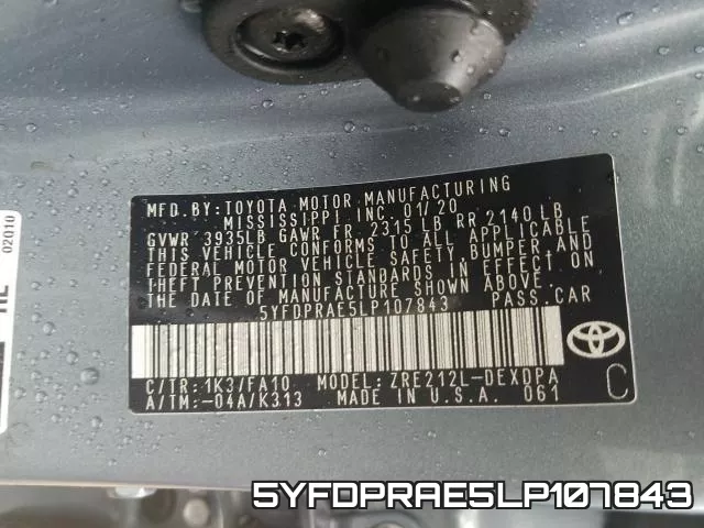 5YFDPRAE5LP107843 фото 2