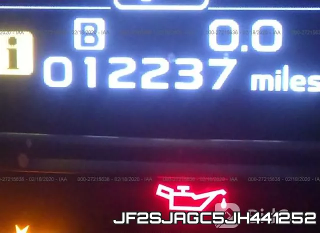 JF2SJAGC5JH441252 фото 8